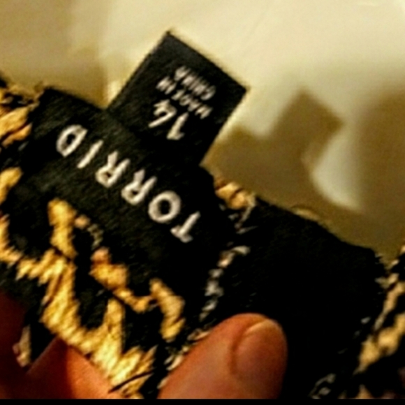 Torrid Dress Bodycon Red Leopard Size 14 NWOT - Picture 10 of 12